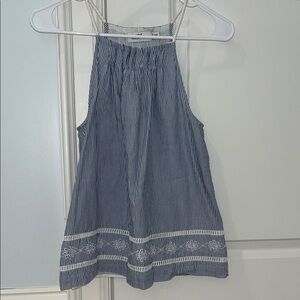 Vineyard Vines Navy Blue Striped Tank Top